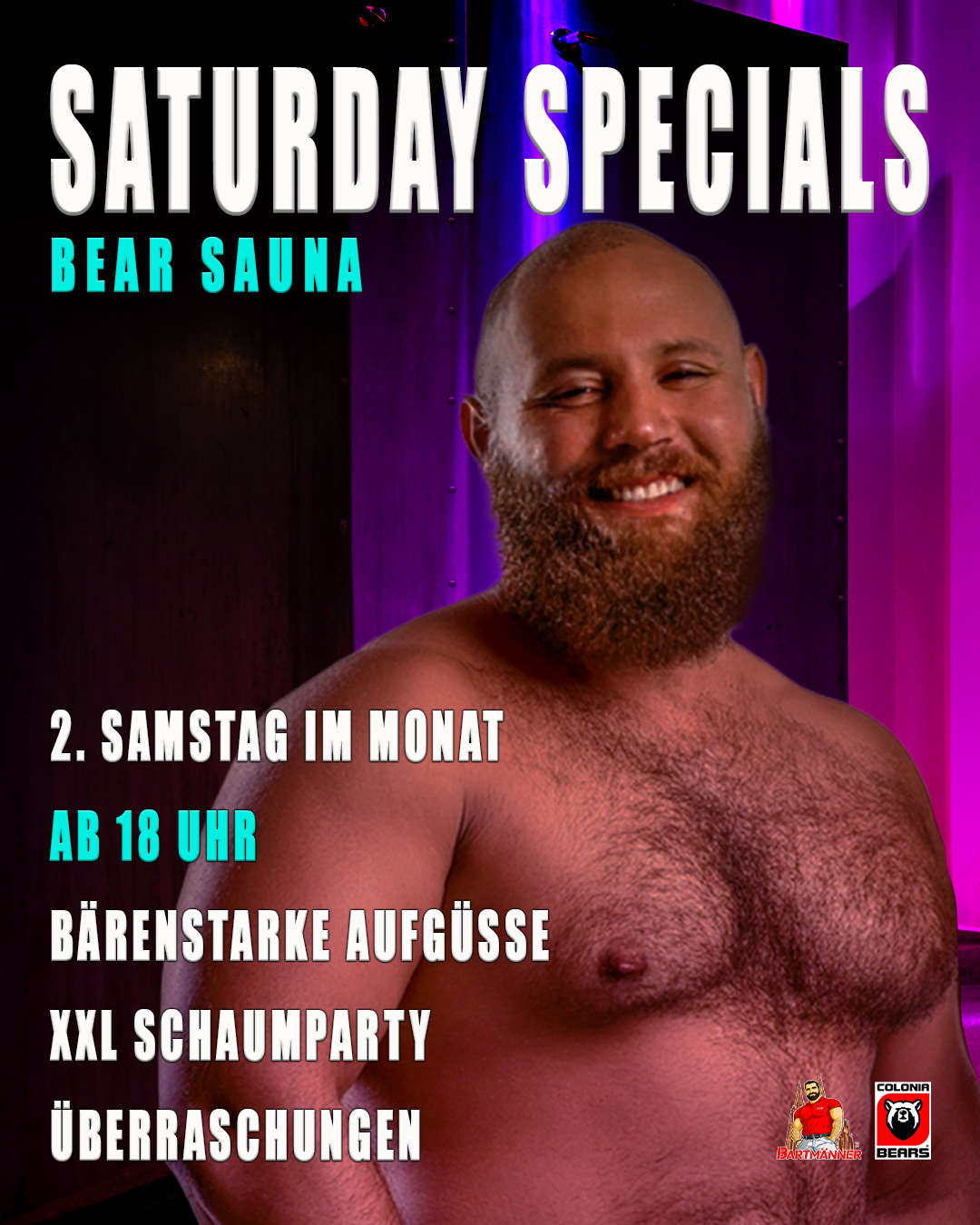 INSTA – SATURDAY SPECIALS – BEAR SAUNA – FEBRUAR 2026